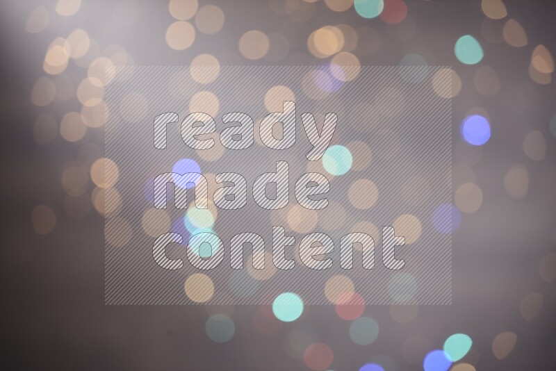 Abstract bokeh light with flare haze