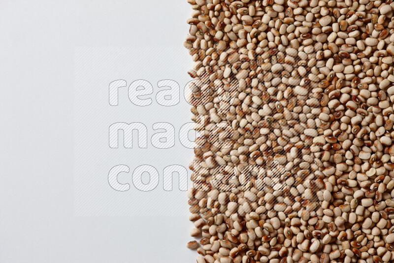 Black-eyed peas on white background