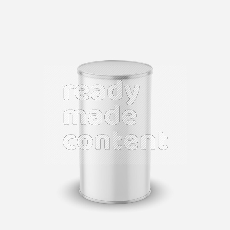 Paper tube mockup with glossy label and plastic cap isolated on white background 3d rendering