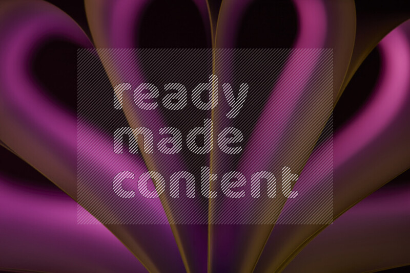 An abstract art piece displaying smooth curves in pink gradients created by colored light