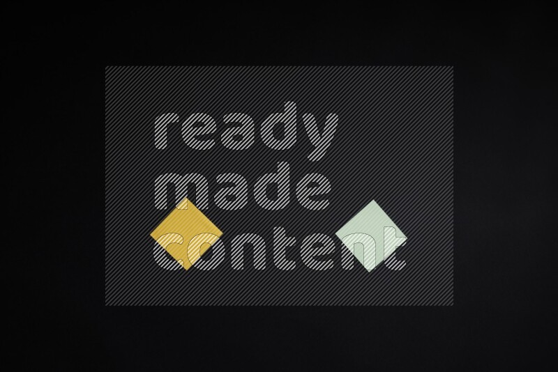 Colored notes on black background