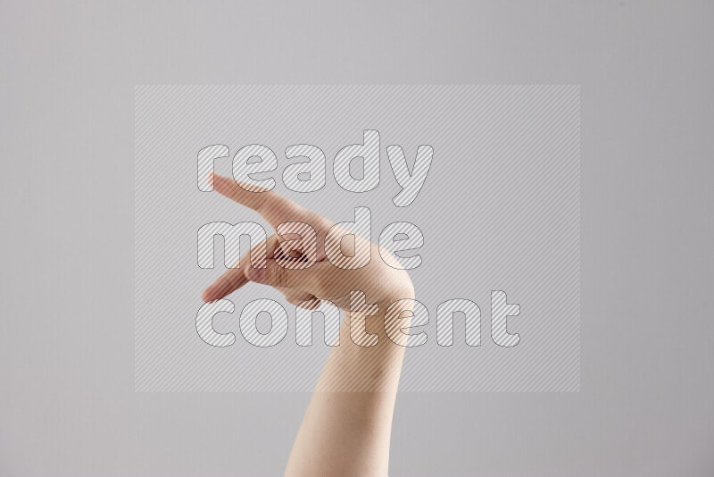 Woman hands gesturing sign language