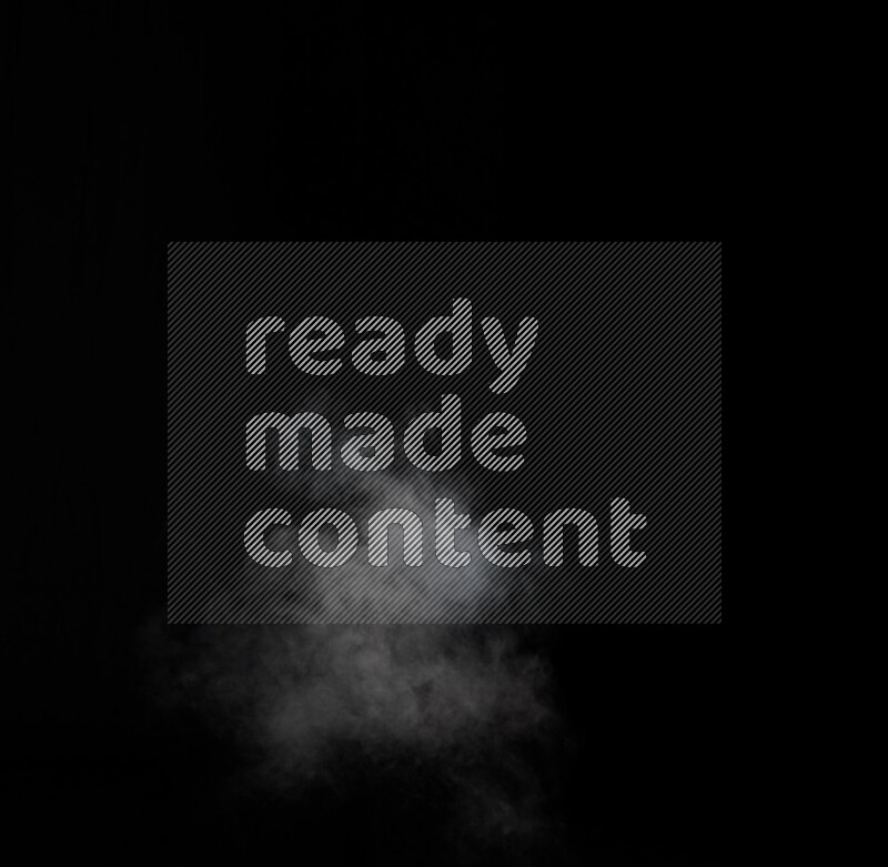 irregular white smoke on black background.