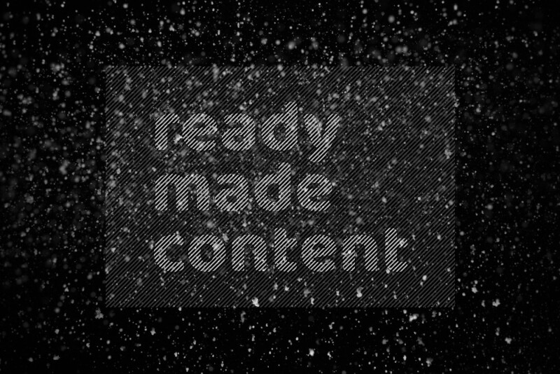 Snow spray on black background