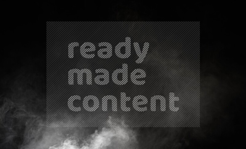 irregular white smoke on black background.