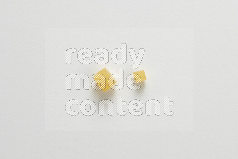 Different pasta types on white background