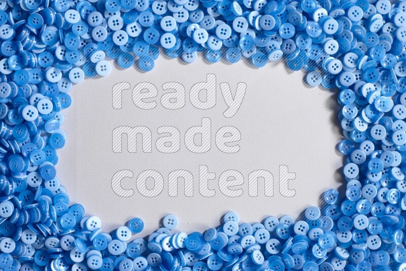 Blue buttons placed on grey background