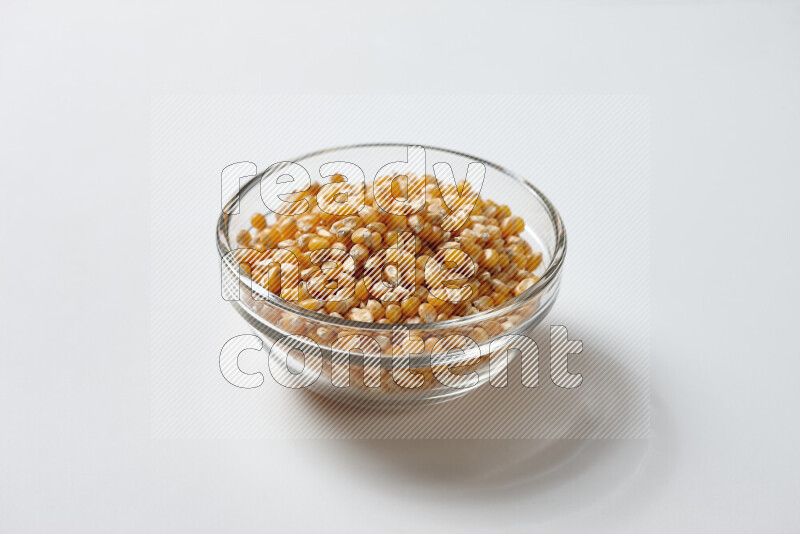 Dry Corn Kernels on white background