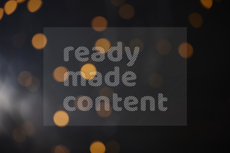 Abstract bokeh light with flare haze