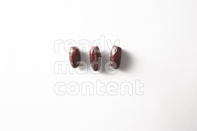 Dates on white background