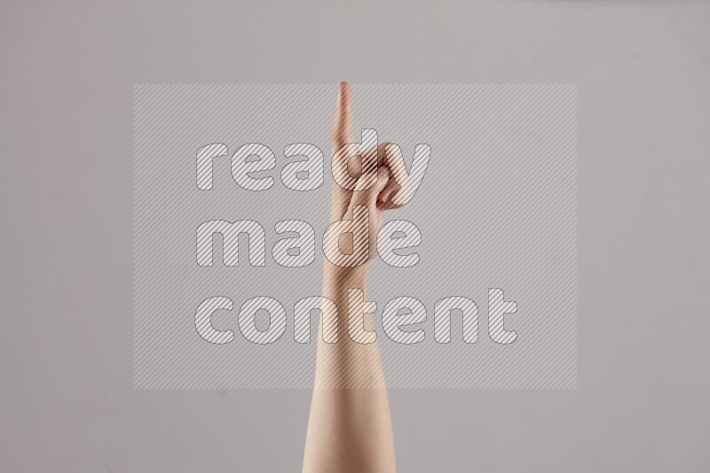 Woman hands gesturing sign language