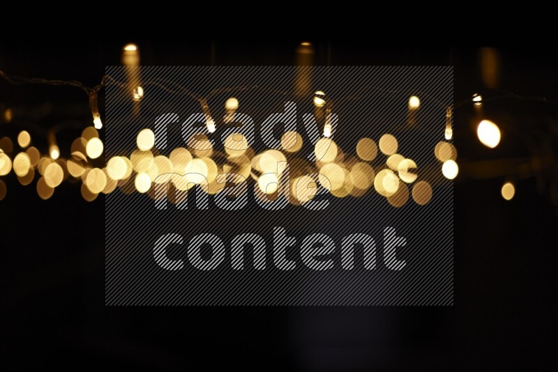 Bokeh light in yellow