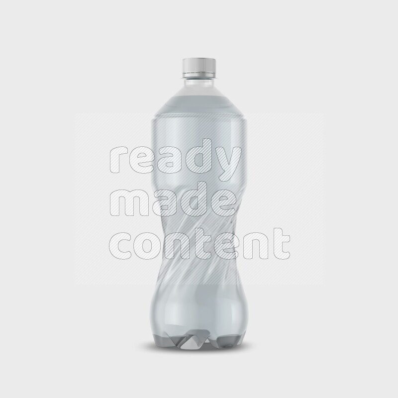 Plastic bottle mockup without label isolated on white background 3d rendering