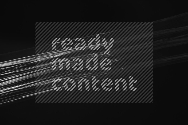 Plastic wrap texture on black background