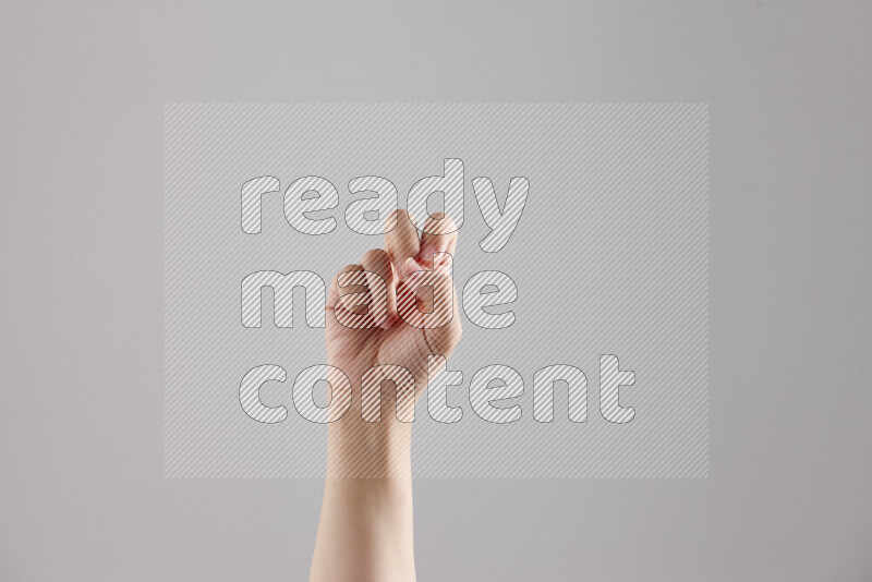 Woman hands gesturing sign language