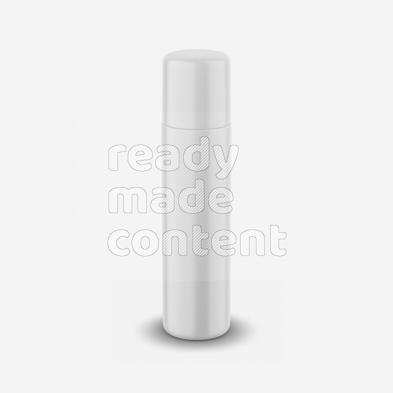 Glossy plastic bottle mockup with cap isolated on white background 3d rendering