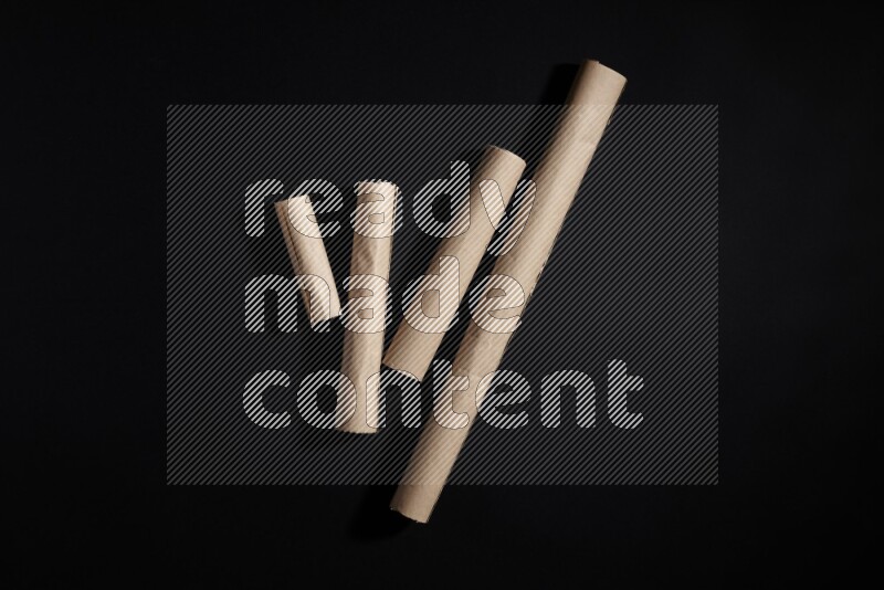 Craft paper on black background