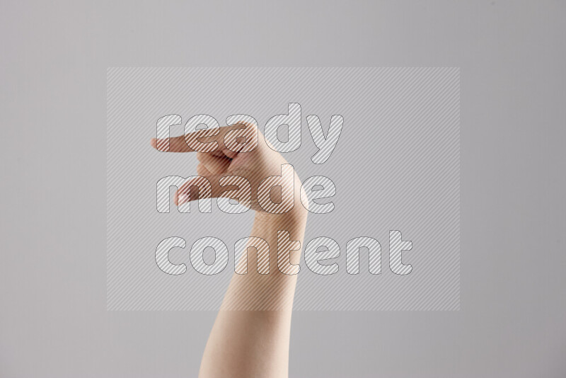Woman hands gesturing sign language