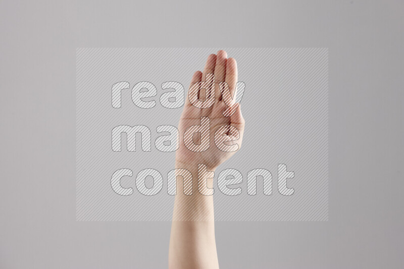Woman hands gesturing sign language