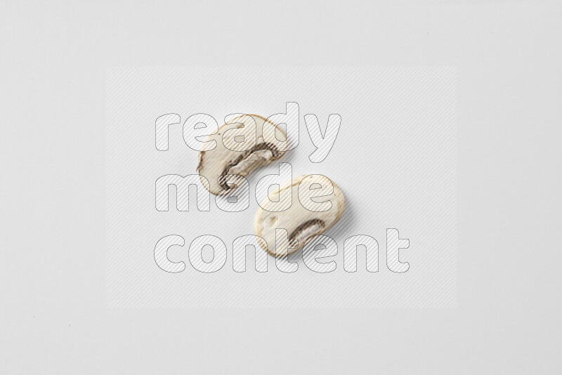 Mushrooms on white background