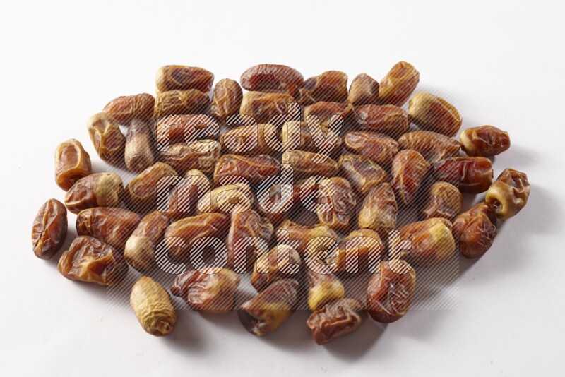 Dates on white background