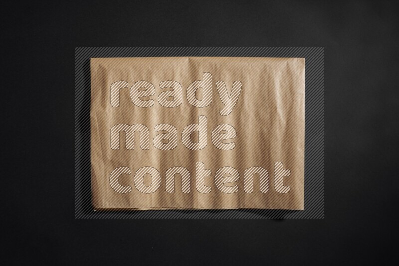 Craft paper on black background