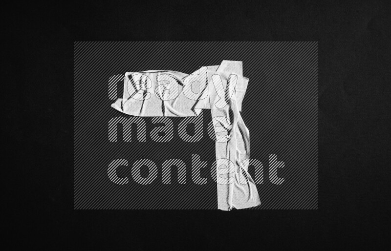 Duct tape on black background