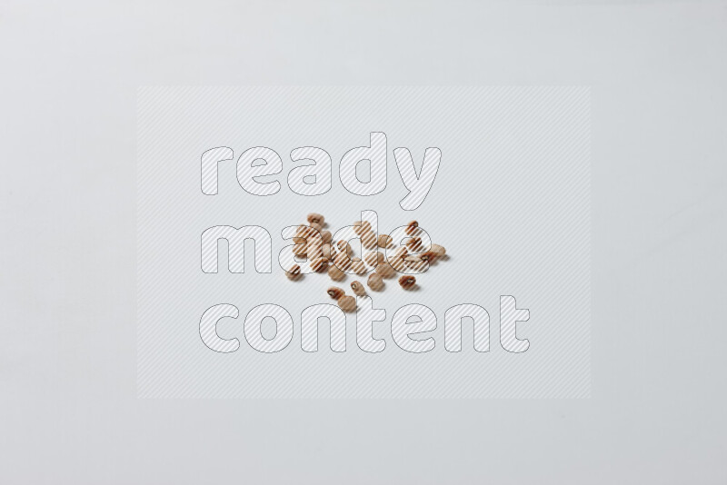 Black-eyed peas on white background