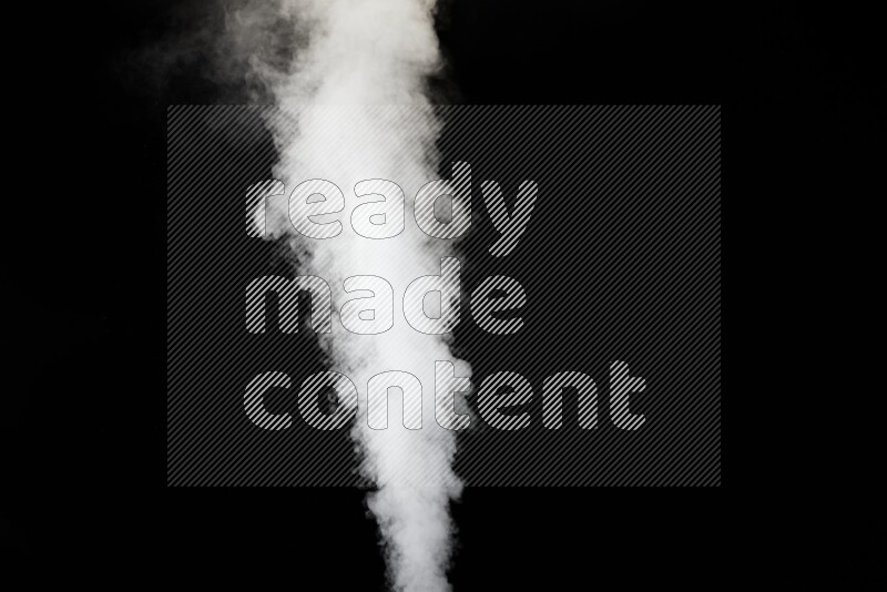irregular white smoke on black background.