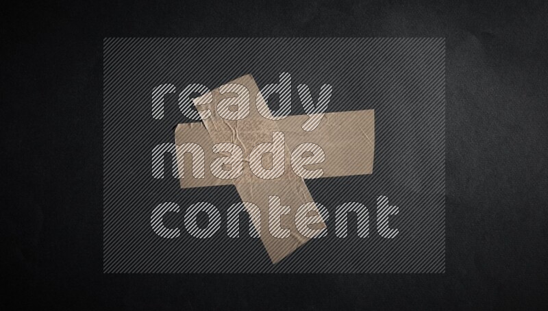 Duct tape on black background