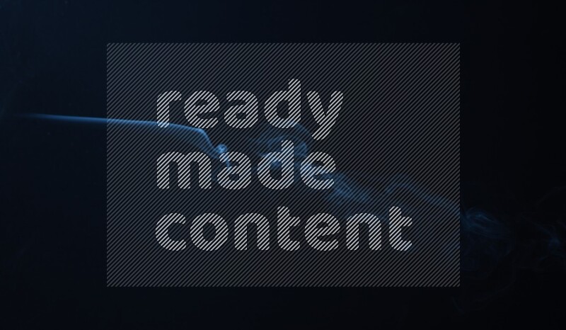 Wavy smoke motion in blue