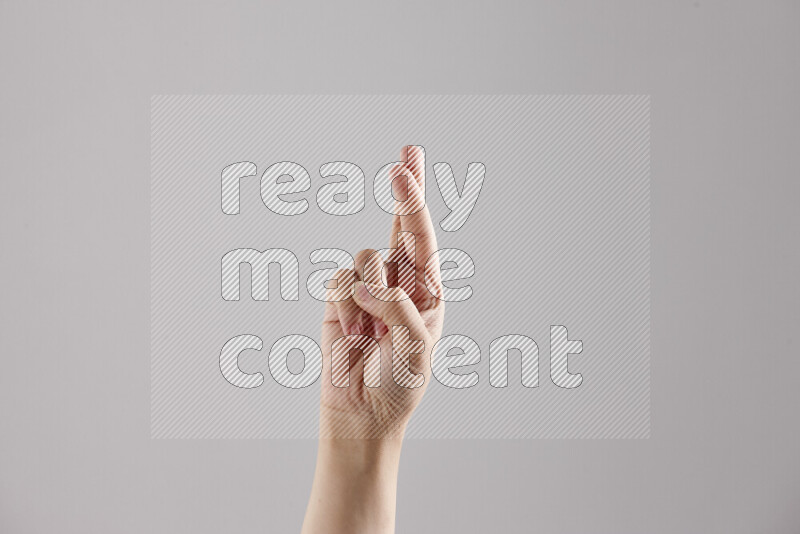 Woman hands gesturing sign language