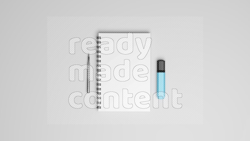 Corporate Stationery Elements, Blank White Textured Brand ID, On White Background