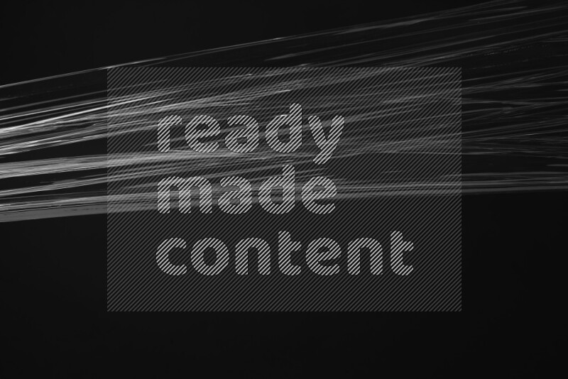 Plastic wrap texture on black background