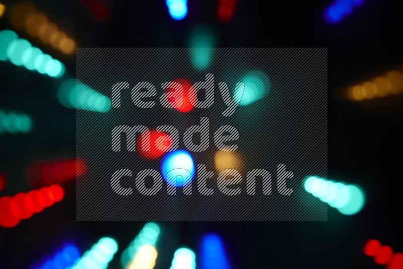 Abstract bokeh light in multicolor
