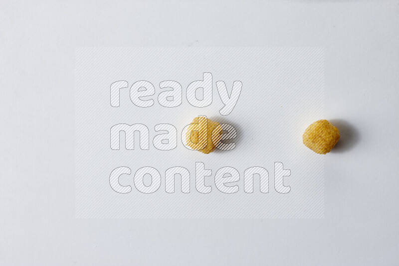 Puffs snacks on white background