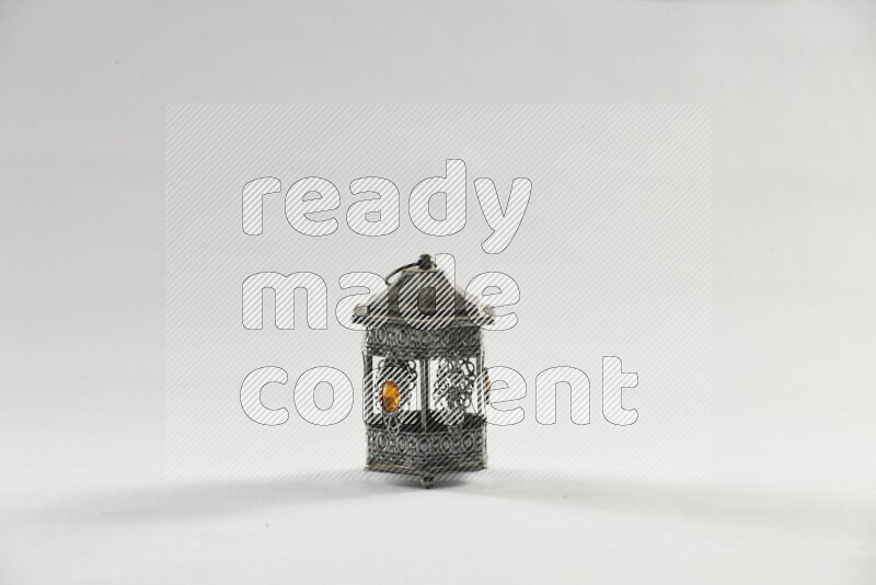 A ramadan lantern placed on white background