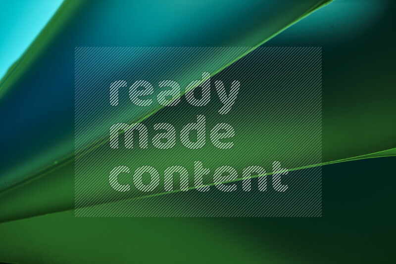 فن تجريدي يعرض منحنيات مع تدرجات الألوان الباردة مكونه بضوء ملون