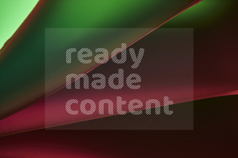 An abstract art piece displaying smooth curves in warm and cold gradients created by colored light