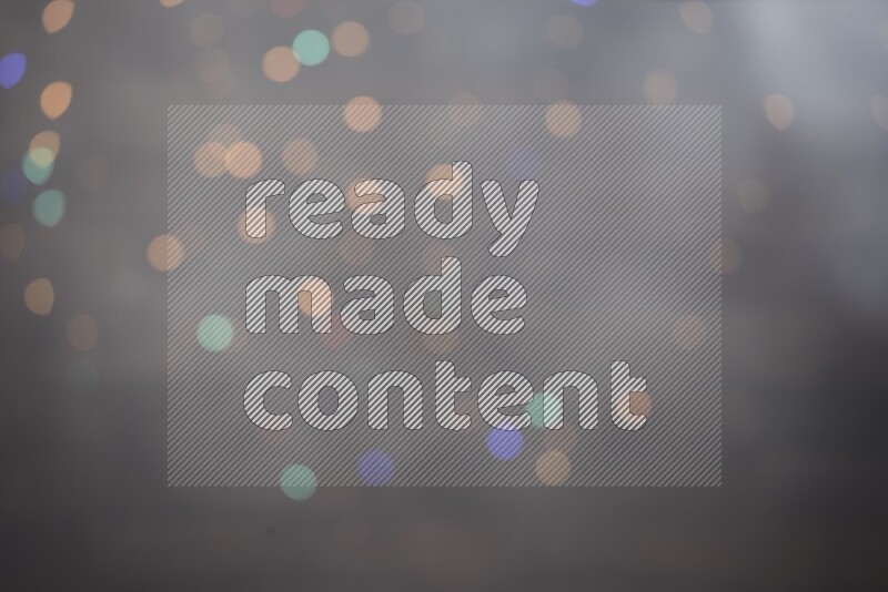 Abstract bokeh light with flare haze