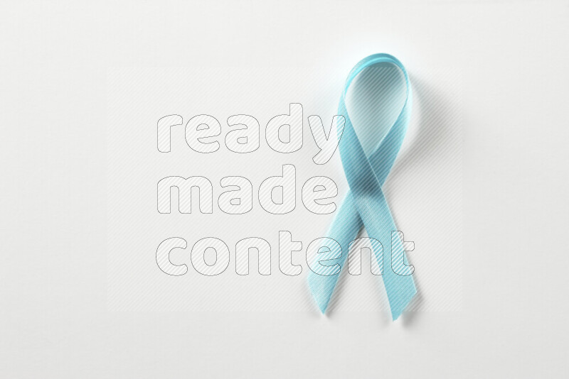 Cancer awareness ribbons on white background