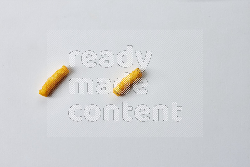 Puffs snacks on white background